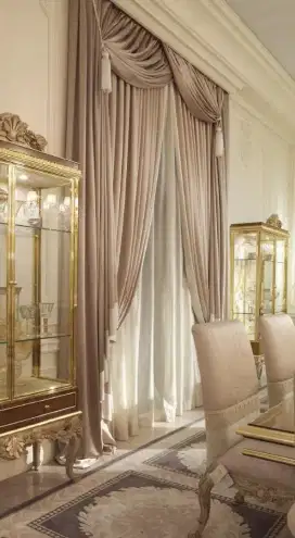 Custom interior wallpaper dinding 3d gorden horizontal gordyn tirai