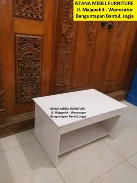 Meja Tulis Belajar Laptop Komputer Anak Kost Lesehan Pendek Kayu (swn)