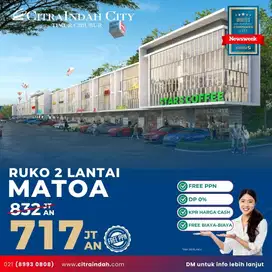 Ruko Matoa citra indah city siap huni ramai kunjungan