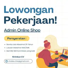 Lowongan kerja admin online