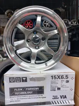 Advan rgd2 ring 15x6,5 pcd 4x100 ET 40 jazz calya agya