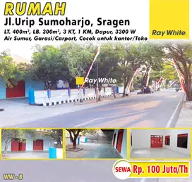 Dijual Rumah  Cocok Untuk Kantor/Bimble, Jl. Urip Sumoharjo, Sragen