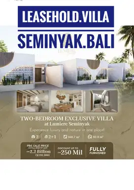 Leasehold villa Seminyak Kuta Bali Sewa Vila