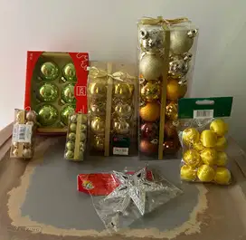 Paket Hiasan Natal 99 PCS Aneka Ukuran