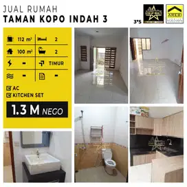 1.3M nego Dijual cepat Rumah TKI 3 taman kopo lt 112 lb 100 hdp Timur