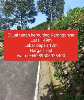 Dijual tanah kemuning Karanganyar cocok untuk investasi