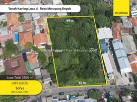 Tanah Zona Perdagangan dan Industri Luas 3105 m², diantara 2 pintu tol