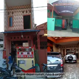 DIJUAL RUMAH TINGGAL, RUKO & KONTRAKAN 2 Pintu, Bintara, Bekasi Barat