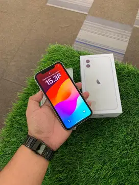 iPhone 11 64Gb Putih All Provider Fullset Aman Mulus