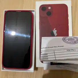 Iphone 13 Red 128GB inter beacukai