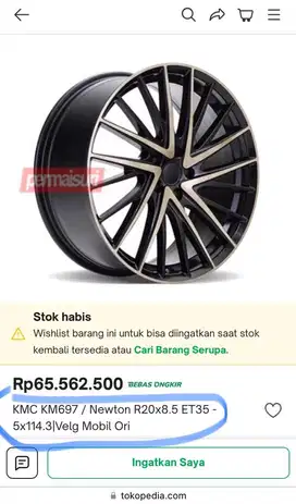 Velg dan Ban kondisi Bagus