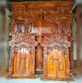 Jual pintu gebyok jati