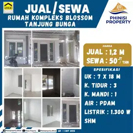 DIJUAL Rumah Harga Murah di Kompleks Blossom Tanjung Bunga