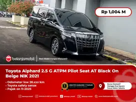 [ PILOT SEAT ] Toyota Alphard 2.5 G ATPM TSS AT Black HITAM 2021/2022