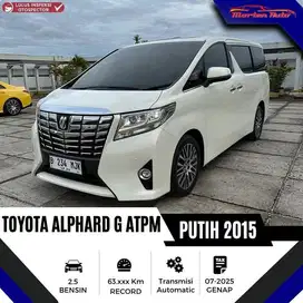 Toyota Alphard G ATPM 2.5 AT Tahun 2015 Bergaransi Mesin 2 Tahun