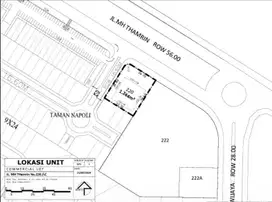 Dijual Kavling Commercial Luas 1.244 M2 JL Utama Lippo Cikarang