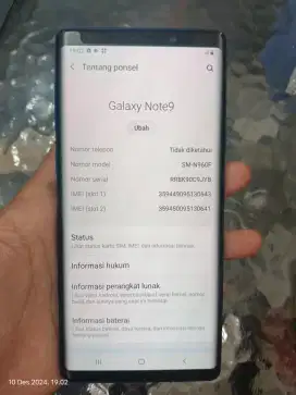 Samsung Note 9 ex sein ram 8/512GB mulus fullset orian