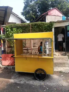 Jual cepat gerobak , tenda , meja kursi dll