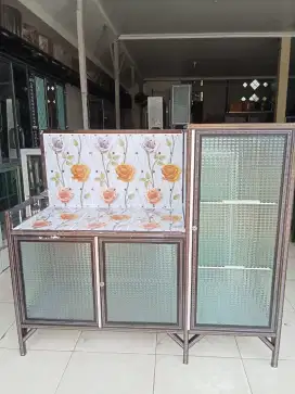 promo meja kompot pintu 2 lemari samping