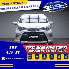 [Dp 4,9 Jt] Toyota Calya 1.2 G MPV AT 2017 Putih No Pol Genap