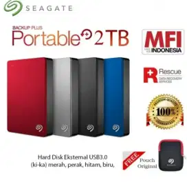 Harddisk eksternal Seagate backup slim 2 TB