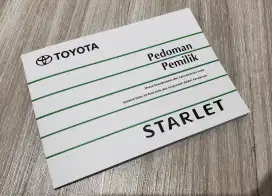 Book Manual Repro Ori Toyota Starlet  1992/1993 Rare Item