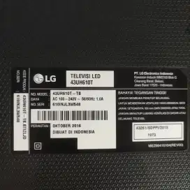 LG smart tv 43uh610t untuk sparepart