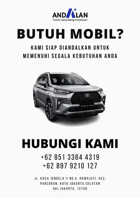 Sewa Mobil All New Avanza/Xenia & Driver Andalan