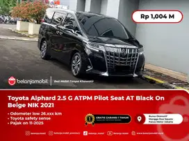 [LOW KM] Toyota Alphard 2.5 G ATPM TSS Pilot Seat Black 2021/2022