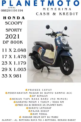 scoopy sporty 2021 bergatansi dp 800k