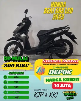 READY STOK HONDA BEAT CBS LED TAHUN 2023 CASH CREDIT PROSES KILAT