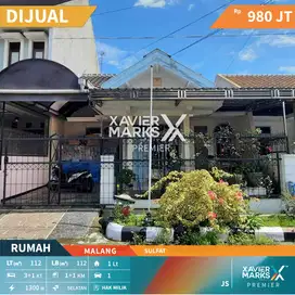 Dijual Rumah Strategis Terawat di Sulfat Blimbing Malang