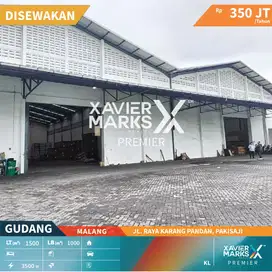 Disewakan Gudang Siap Huni Strategis di Jalan Raya Pakisaji Malang