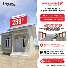 Dijual Rumah Mulai Tipe 40 Area Cot Iri Dekat Ulee Kareng Banda Aceh