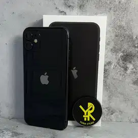 iPhone 11 128GB Black Second iBox Fullset - Mulus!