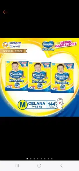 Mamypoko pants ukuran M 48