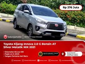 [ WARRANTY ] Toyota Kijang Innova 2.0 G Bensin AT Silver NIK 2021/2022