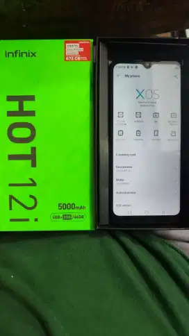 Infinix Hot 12I 4+4/64 lngkp lecet pemakean masih bgus bs TT