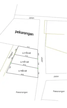 Dijual Tanah kapling di Jl. Kaliurang Sleman 7 Menit UGM: Sisa 1 Unit