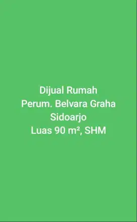 Dijual Cepat Rumah atau Hunian dekat dengan pusat kota SIDOARJO