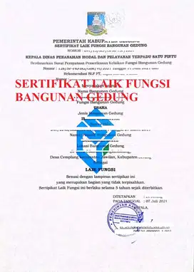 Jasa pengurusan PBG dan SLF gedung