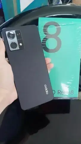 Di jual Hp second Oppo Reno 8 NFC Ram 8/256 full set