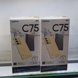 Realme C75 ,ram 8+8/128 hp ikan tahan air