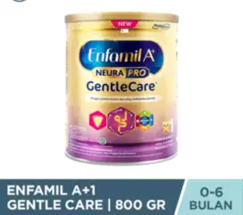 Susu sufor enfamil gentle care 0-6 bulan, 800gr