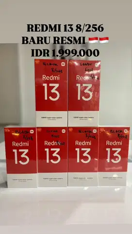 Redmi 13 8/256gb Baru Resmi