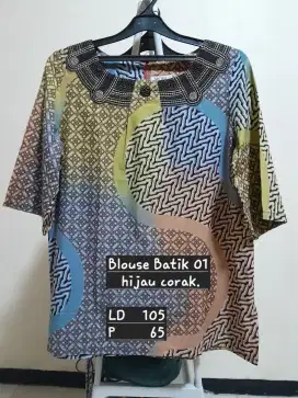 Blouse batik pelangi