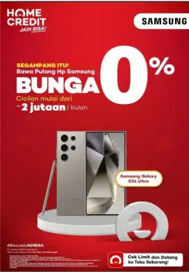 Cicilan Samsung di Home Credit, Promo Bunga Rendah & Free cicilan 1x