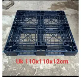 Pallet plastik bekas ukuran 110×110×12 jaring