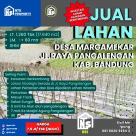 JUAL LAHAN PERTANIAN +1, 7 HA JL. RAYA PANGALENGAN