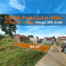 Tanah Bandung 10 Menit Jalan A. Yani, Sertipikat Hak Milik Untuk Rumah